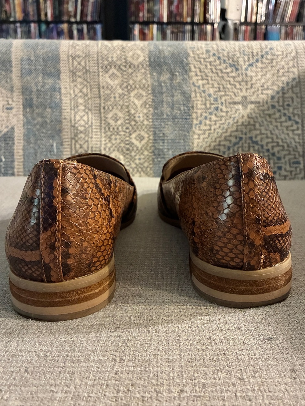 Dr. Scholl’s Brown Snake Print Vegan Leather Loafers size 8.5 - Picture 4 of 5